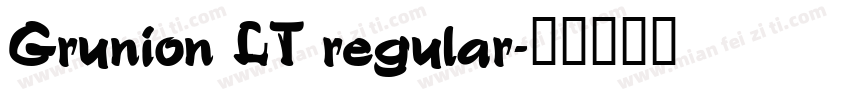 Grunion LT regular字体转换